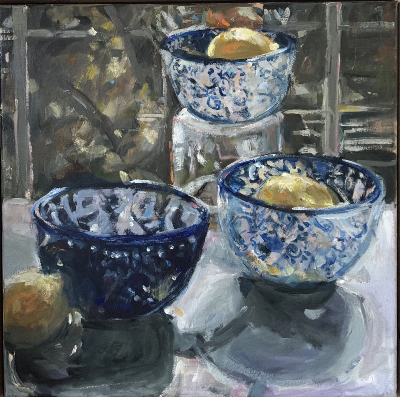 Three Bowls With Lemons - Pat Abernathy